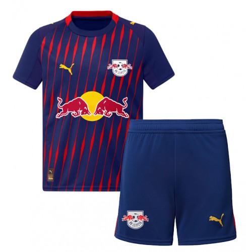 RB Leipzig Conrad Harder #11 Replica Away Stadium Kit for Kids 2025-26 Short Sleeve (+ pants)